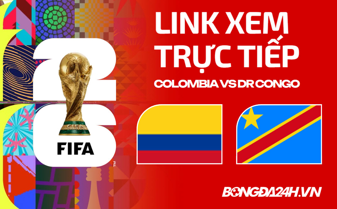 Link xem trực tiếp Colombia vs DR Congo
