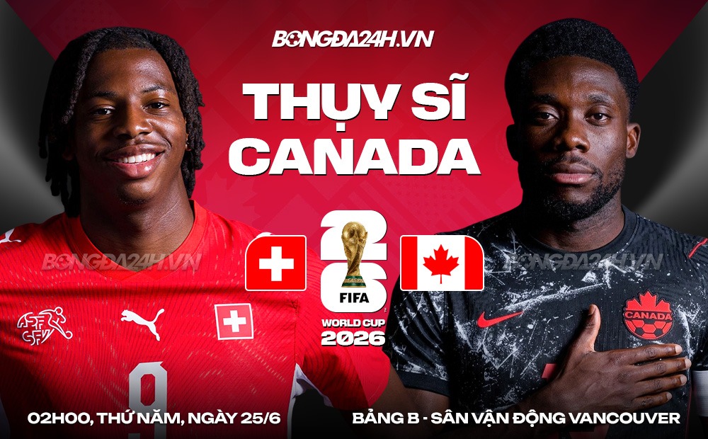 Thụy Sĩ vs Canada Thuy Si vs Canada
