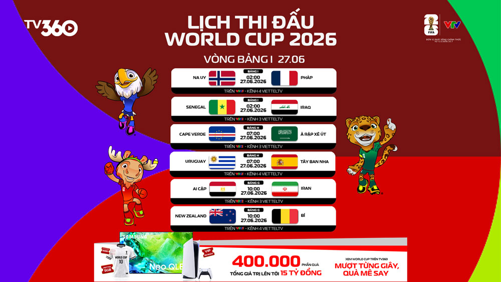 Lịch thi đấu bóng đá hôm nay 2706 Uruguay vs Tây Ban Nha, Panama vs Anh 1