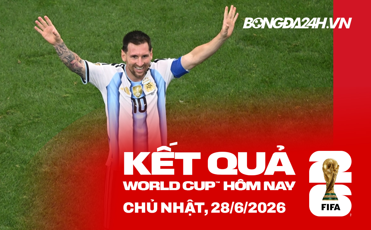 Kết quả bóng đá World Cup hôm nay 28/06