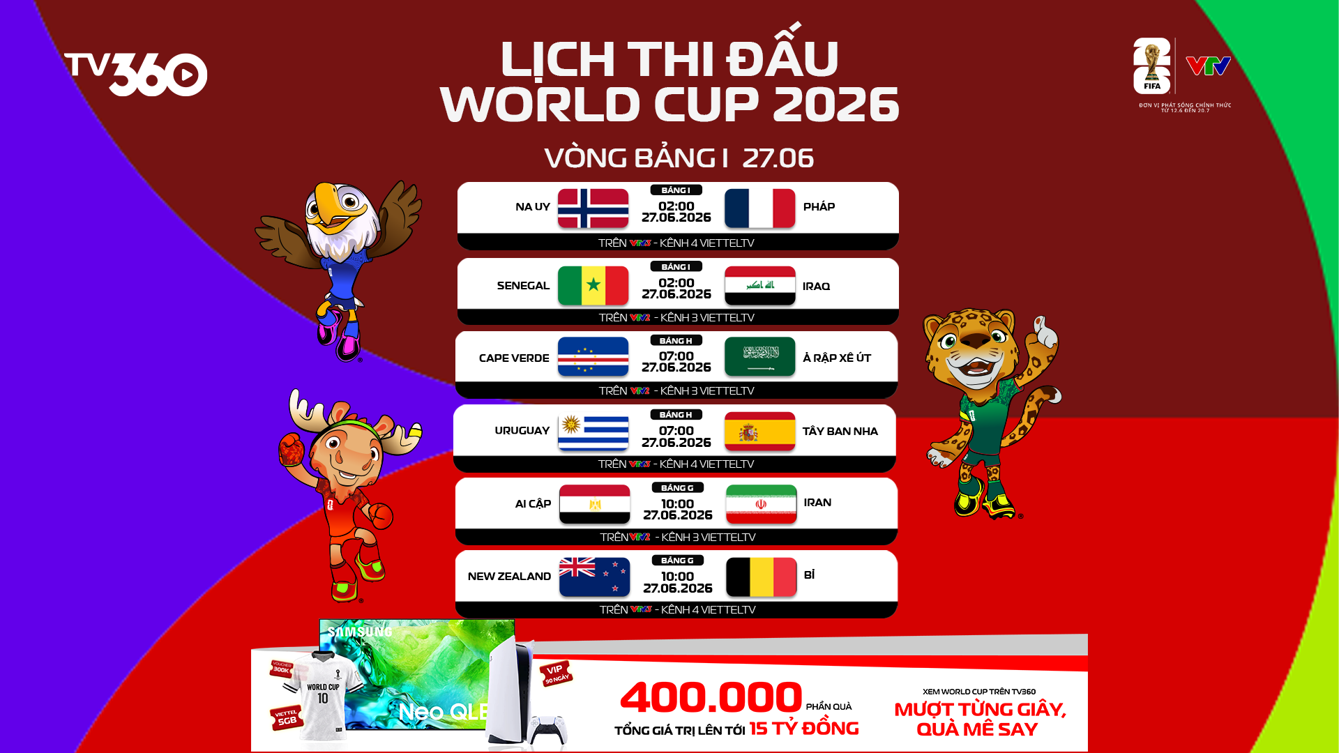 Lich thi dau 27/6: Phap dai chien Na Uy