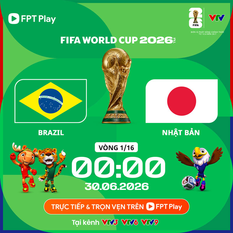 Brazil vs Nhật Bản link xem trực tiếp trên VTV hôm nay 1