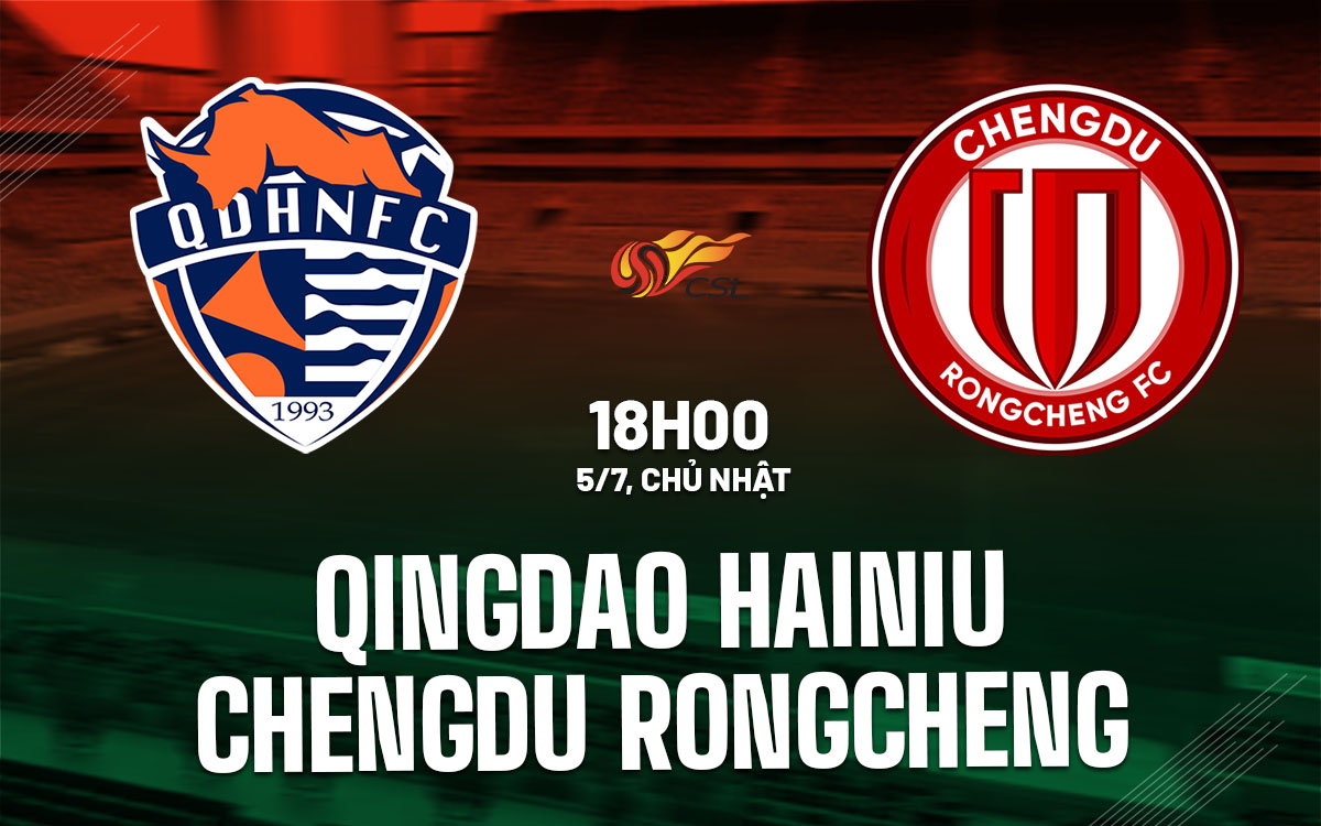 nhan dinh bong da du doan Qingdao Hainiu vs Chengdu Rongcheng vdqg trung quoc hom nay