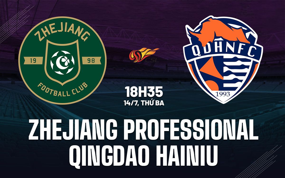nhan dinh bong da du doan Zhejiang Professional vs Qingdao Hainiu vdqg trung quoc hom nay