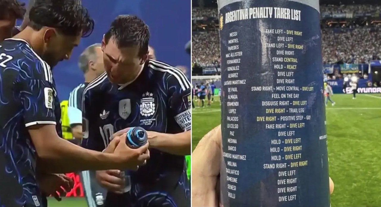 Argentina nhặt được tài liệu mật của ĐT Anh ở trận bán kết 1