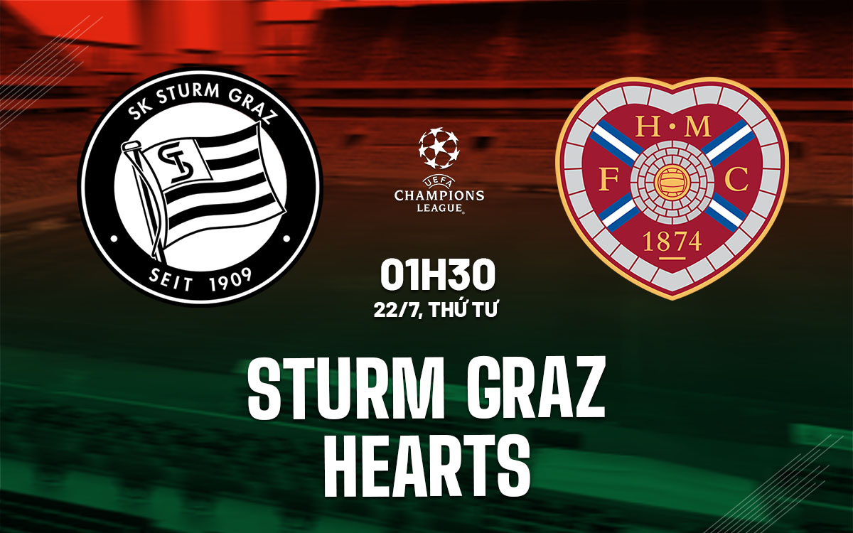 nhan dinh bong da du doan Sturm Graz vs Hearts cup c1 chau au champions league hom nay