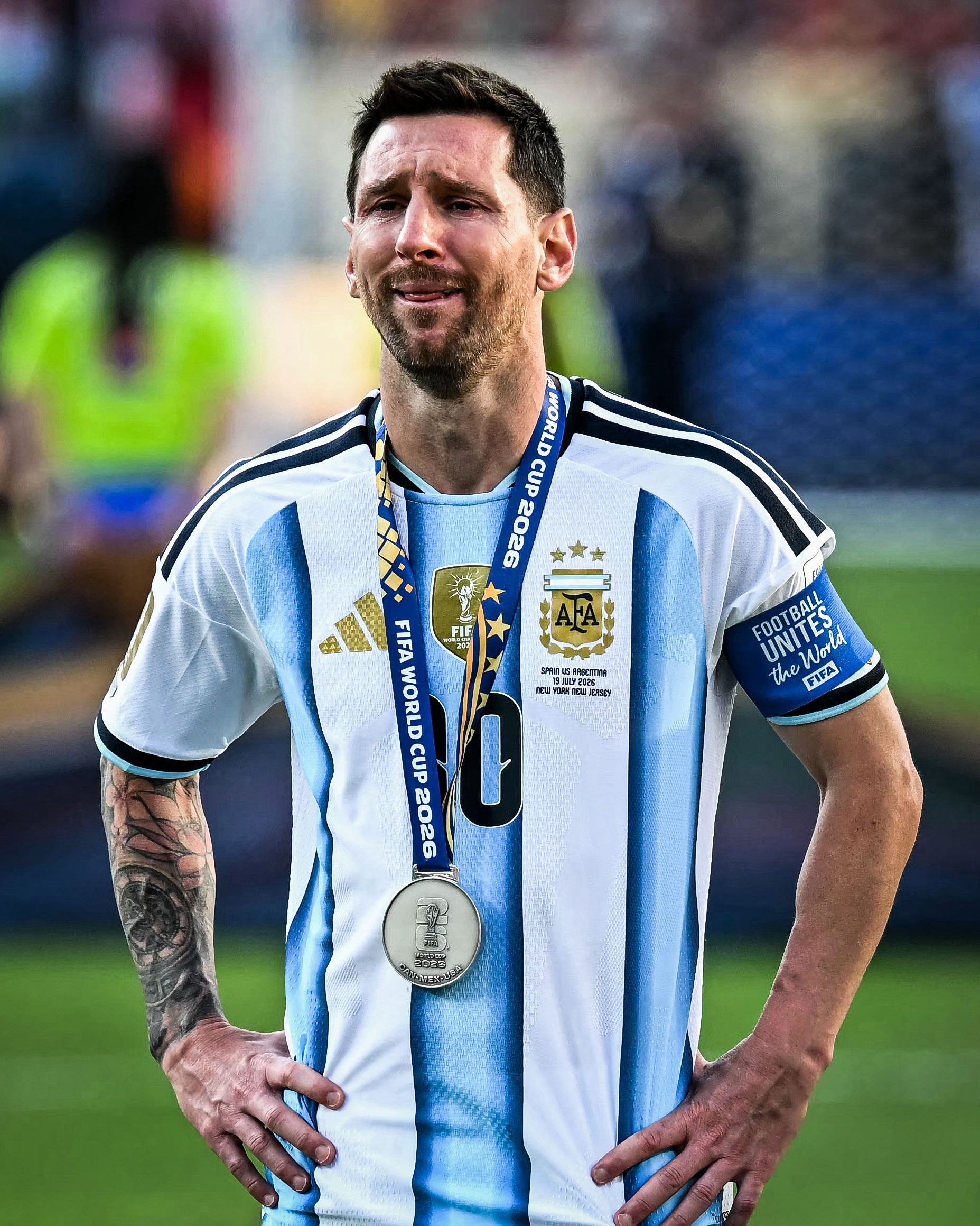 Messi khóc nức nở sau thất bại trước Tây Ban Nha 2 Messi khóc nức nở sau thất bại trước Tây Ban Nha 2