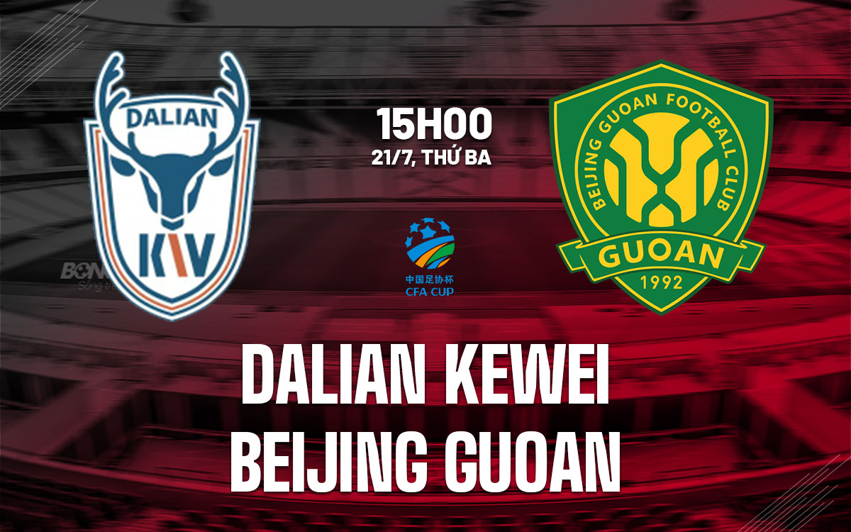 nhan dinh bong da du doan Dalian Kewei vs Beijing Guoan cup quoc gia trung quoc hom nay