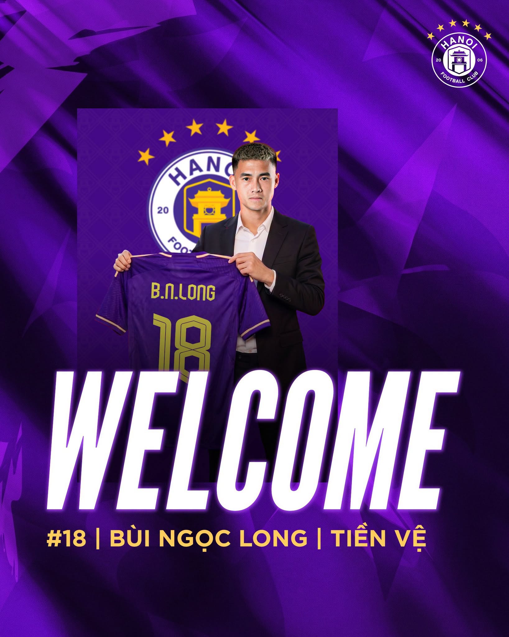 Bui Ngoc Long ra mat CLB Ha Noi