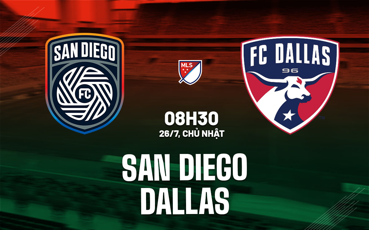nhan dinh bong da du doan San Diego vs Dallas nha nghe my mls hom nay
