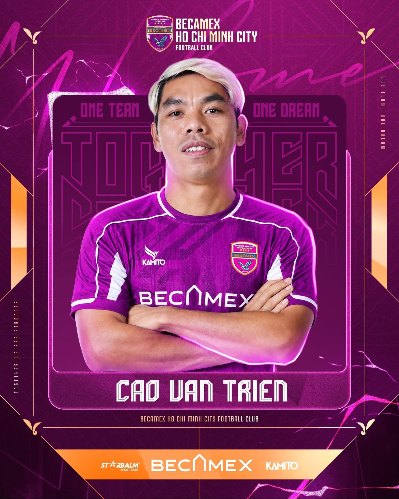 Cao Van Trien gia nhap Becamex TP HCM