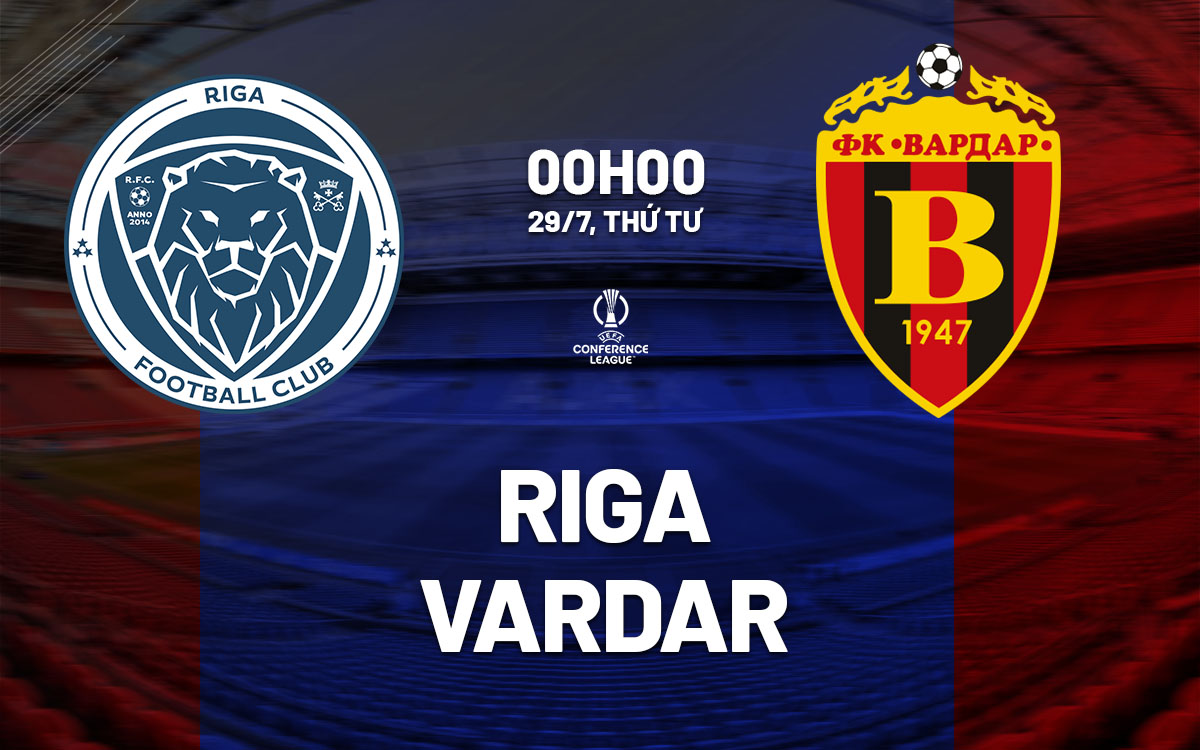 nhan dinh bong da du doan Riga vs Vardar cup c3 conference league hom nay
