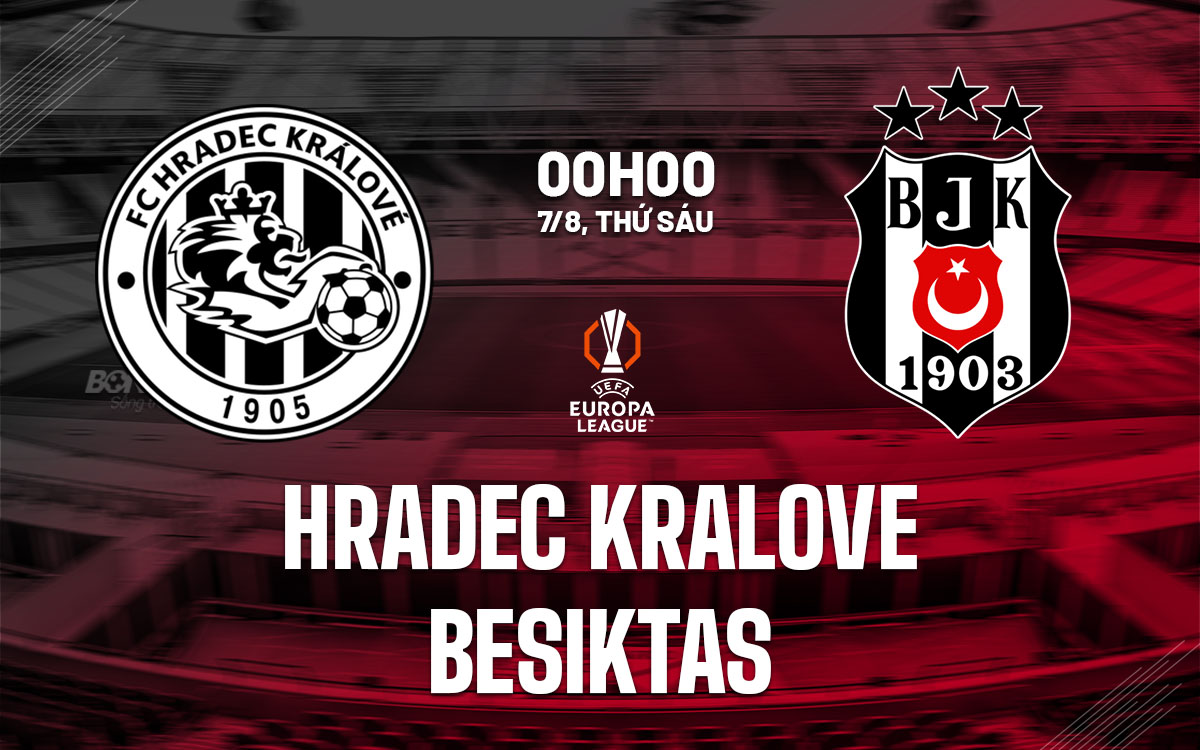 nhan dinh bong da du doan Hradec Kralove vs Besiktas cup c2 chau au europa league hom nay
