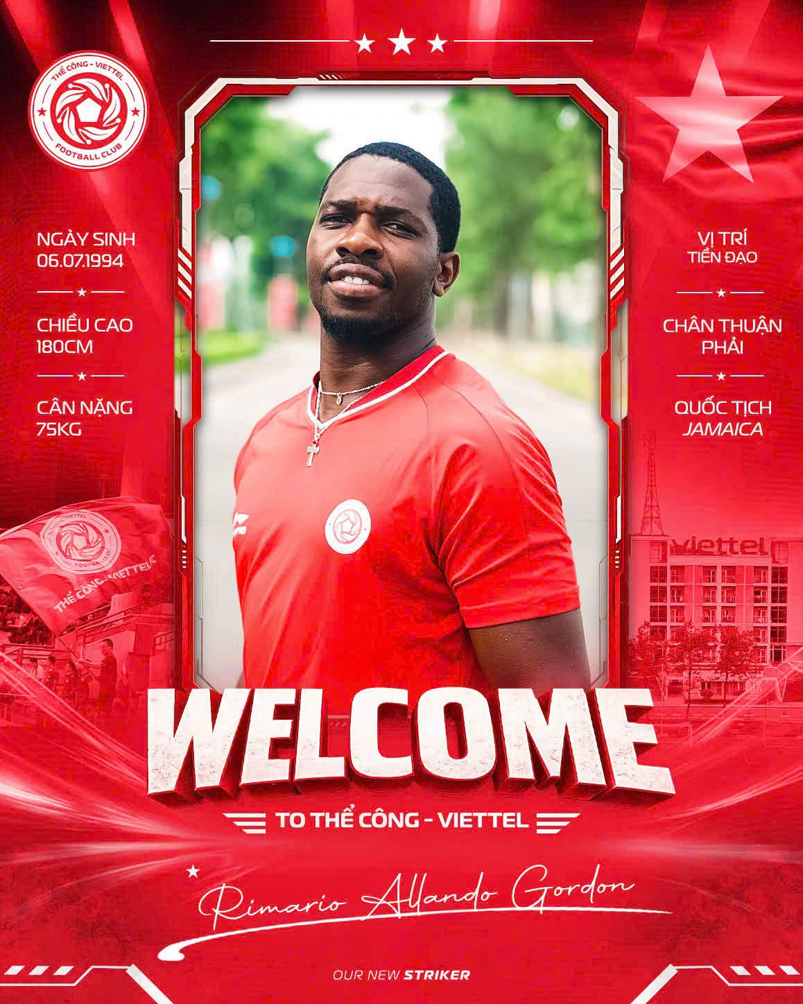 Rimario Gordon cập bến đội bóng thứ 8 tại VLeague 1