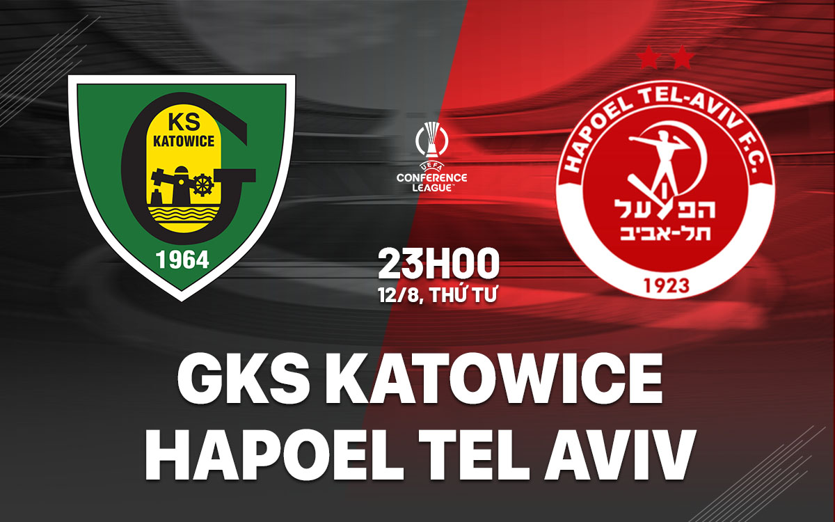 nhan dinh bong da du doan GKS Katowice vs Hapoel Tel Aviv cup c3 chau au conference league hom nay