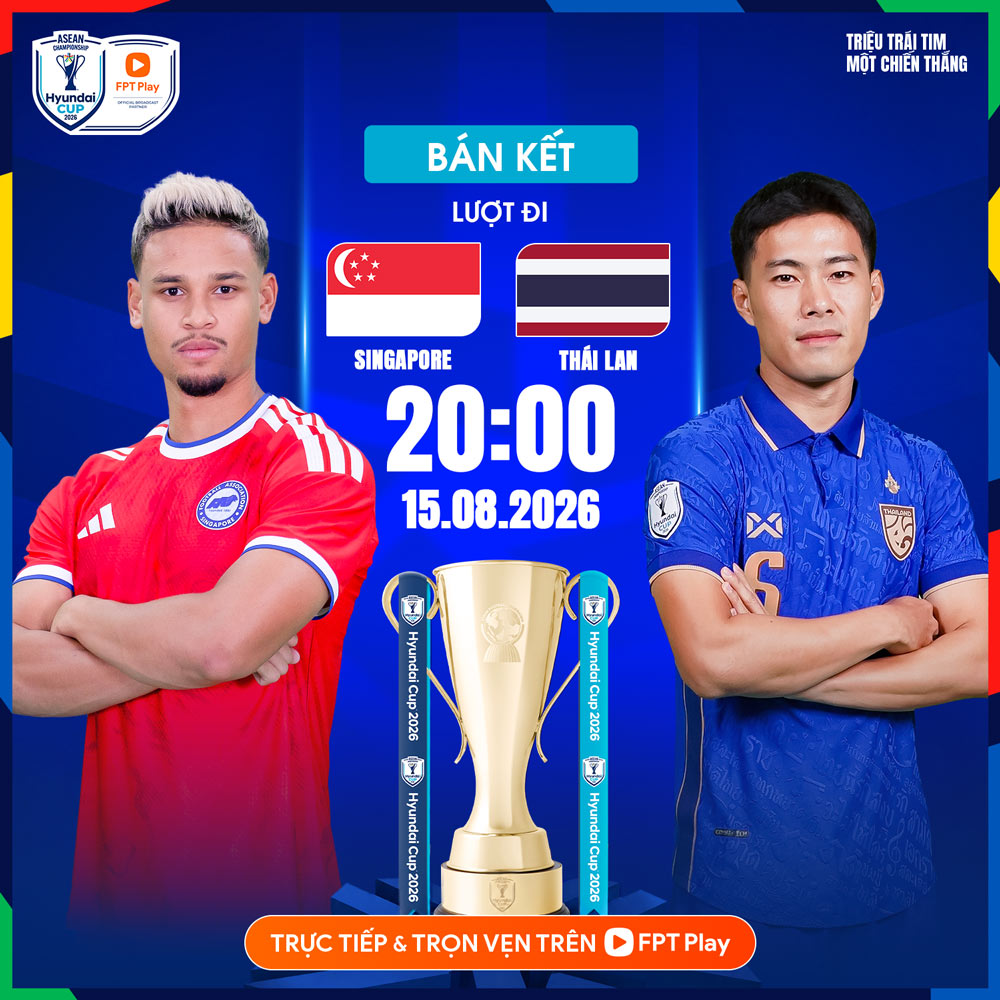 Link xem trực tiếp Singapore vs Thái Lan 20h