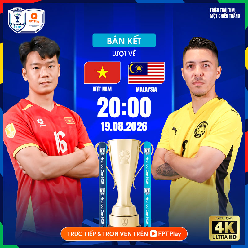 Link xem trực tiếp Việt Nam vs Malaysia 20h hôm nay (Bán kết lượt về ASEAN Cup 2026) 1 Link xem trực tiếp Việt Nam vs Malaysia 20h hôm nay (Bán kết lượt về ASEAN Cup 2026) 1
