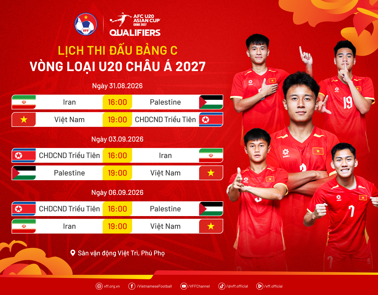 U20 Việt Nam chạy đua với thời gian cho màn so găng Iran, Triều Tiên 1