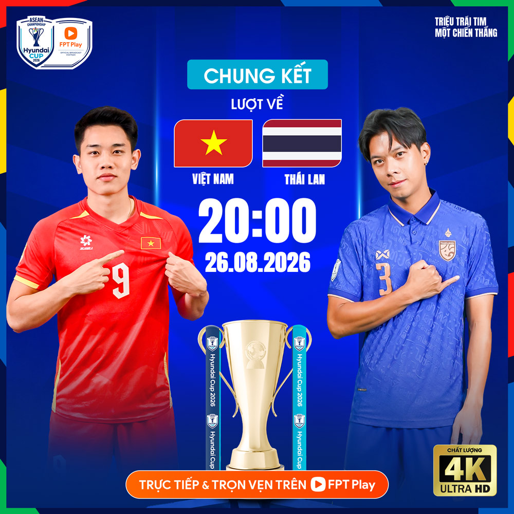 Link xem trực tiếp Việt Nam vs Thái Lan 20h (Chung kết ASEAN Cup 2026 - Lượt về) 1