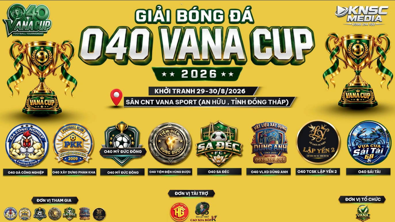 Giải O40 VANA Sports Ngày hội cho “lão tướng” bóng đá Cái Bè 1