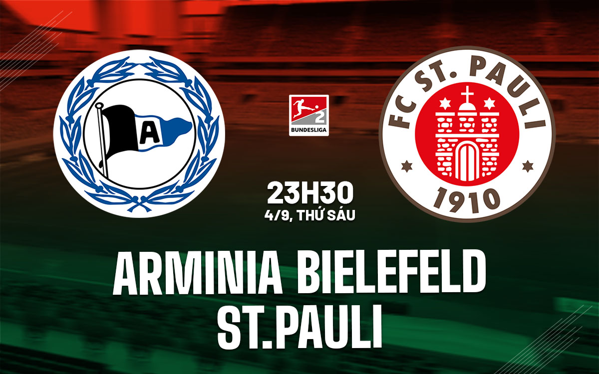 nhan dinh bong da du doan Arminia Bielefeld vs StPauli hang 2 duc hom nay