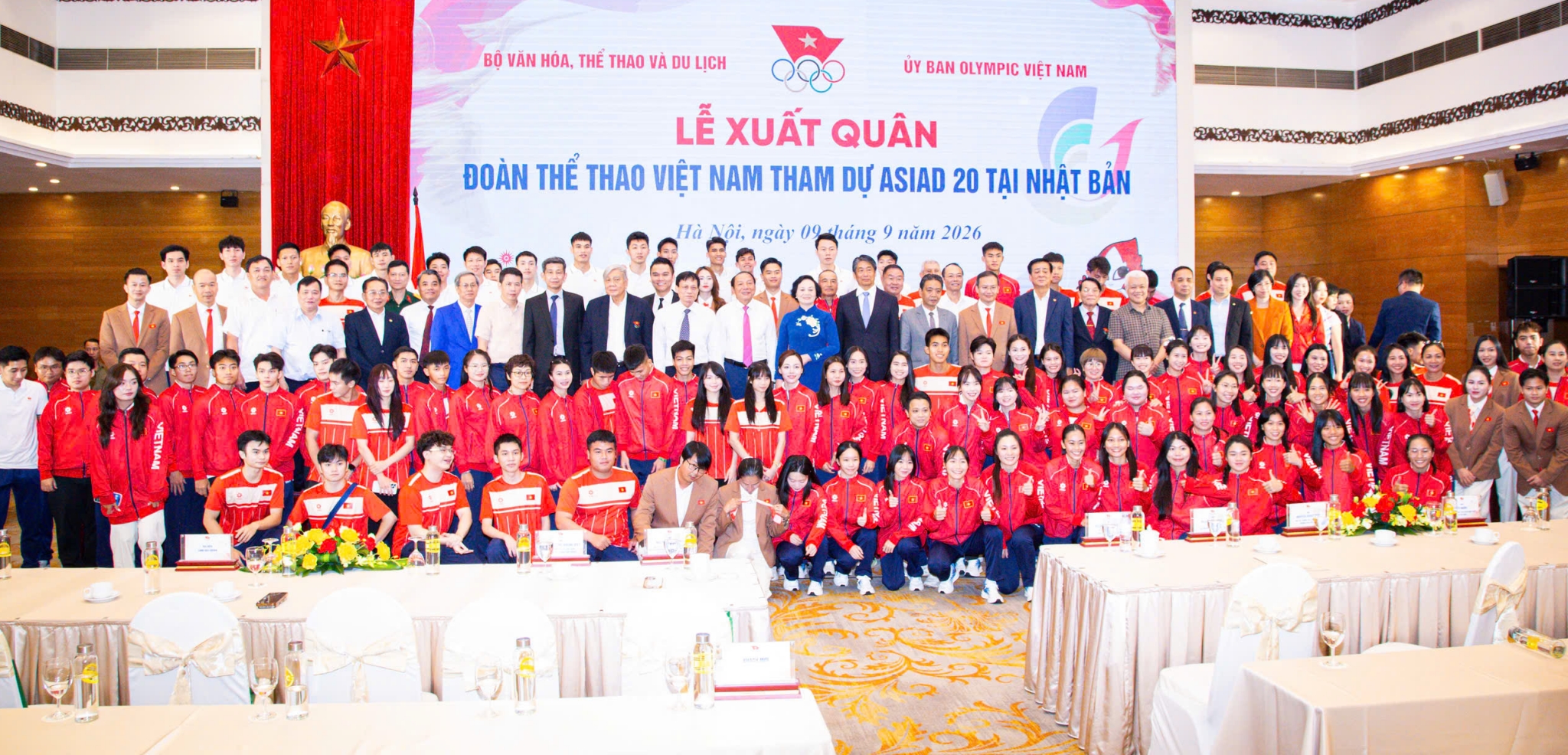 Đoàn thể thao Việt Nam tổ chức lễ xuất quân ASIAD, đặt mục tiêu giành trên 4 HCV 1