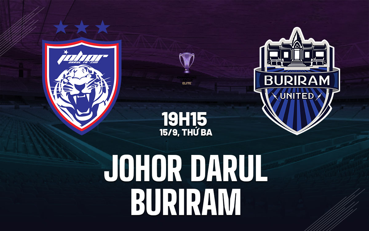 nhan dinh bong da du doan Johor Darul vs Buriram afc champions league elite hom nay
