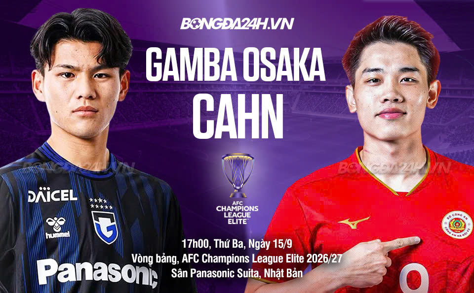 Nhận định Gamba Osaka vs CAHN Nhan dinh Gamba Osaka vs CAHN