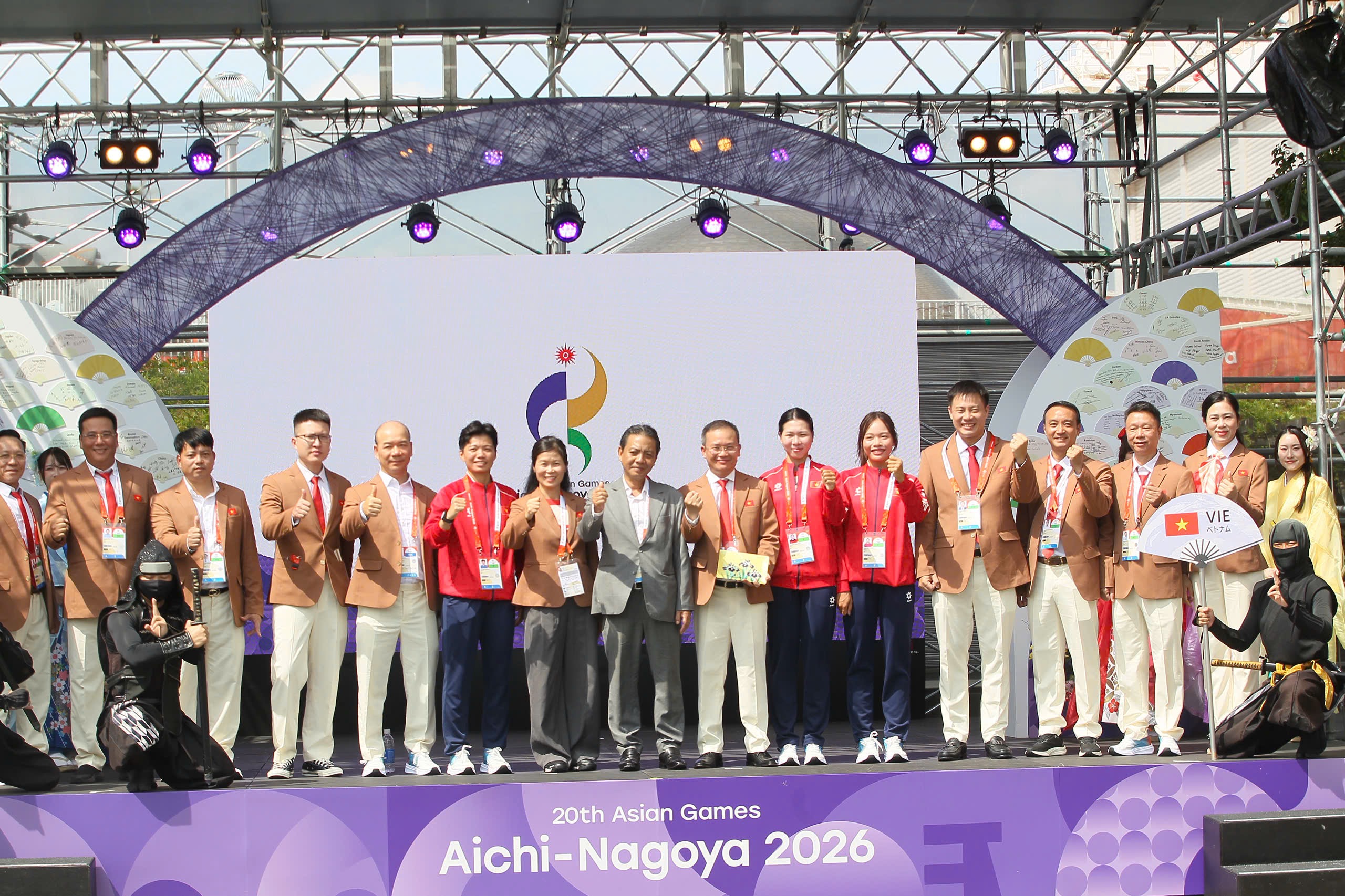 Đoàn Thể thao Việt Nam tham dự lễ thượng cờ ASIAD 2026 doan The thao Viet Nam tham du le thuong co ASIAD 2026