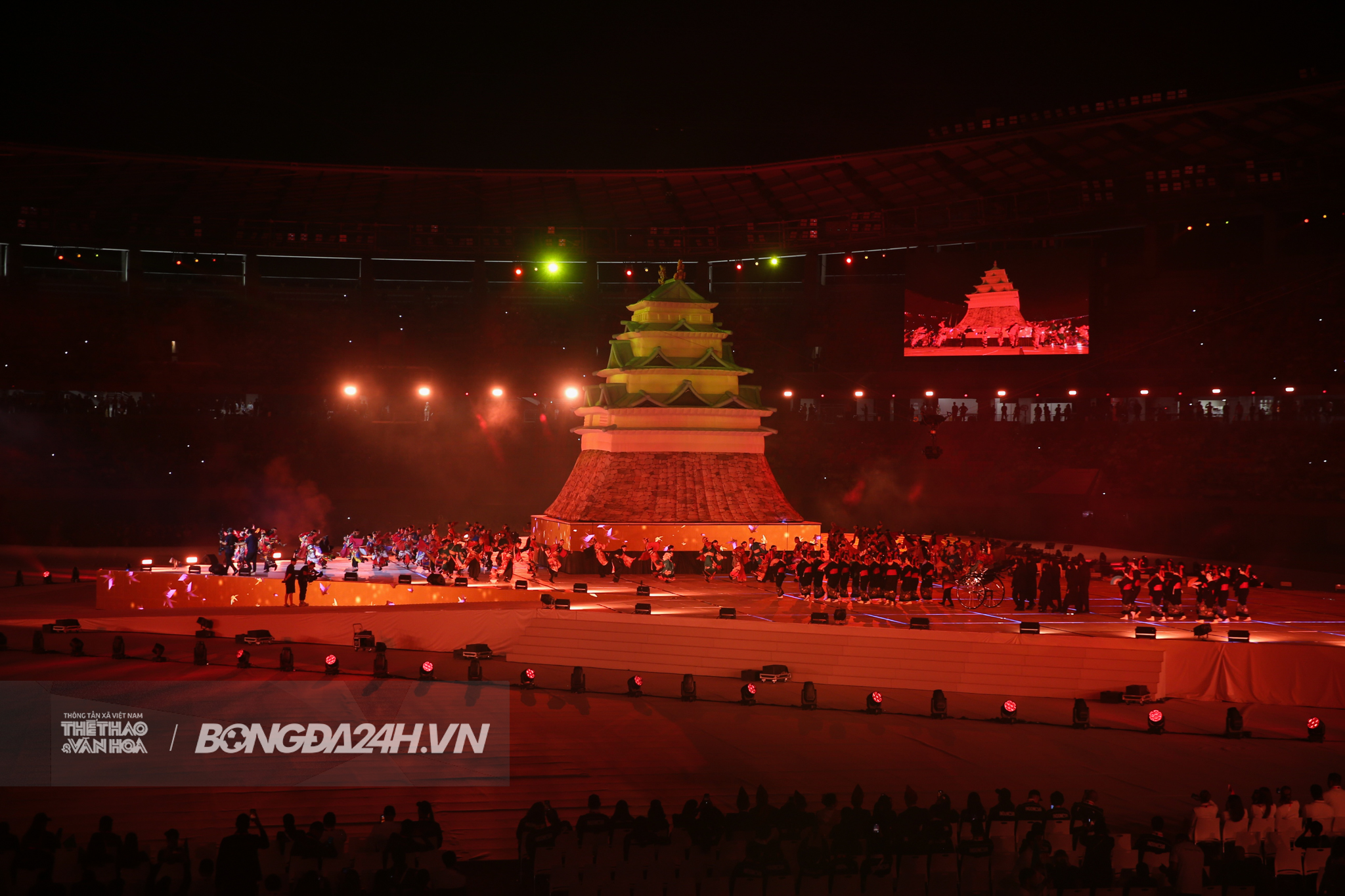 Nhật Bản đưa Lâu đài Nagoya vào đêm khai mạc ASIAD 20 6 Nhật Bản đưa Lâu đài Nagoya vào đêm khai mạc ASIAD 20 6