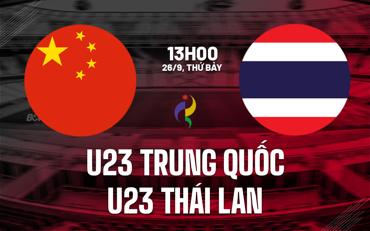 nhan dinh bong da du doan U23 Trung Quoc vs U23 Thai Lan hom nay