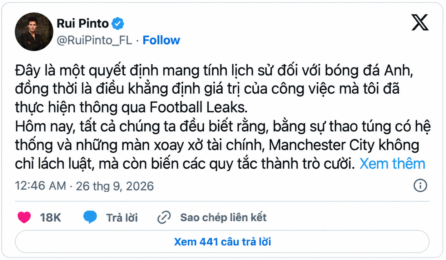 Rui Pinto Kẻ đứng sau những tài liệu khiến Man City bị điều tra 3