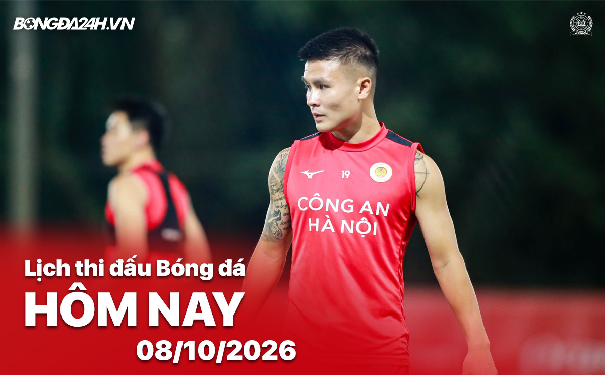 Lịch thi đấu bóng đá hôm nay 08/10/2026