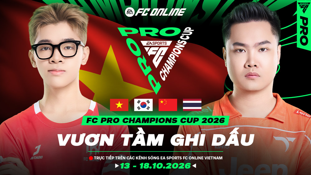 FC Pro Champions Cup 2026: Hai đại diện Việt Nam