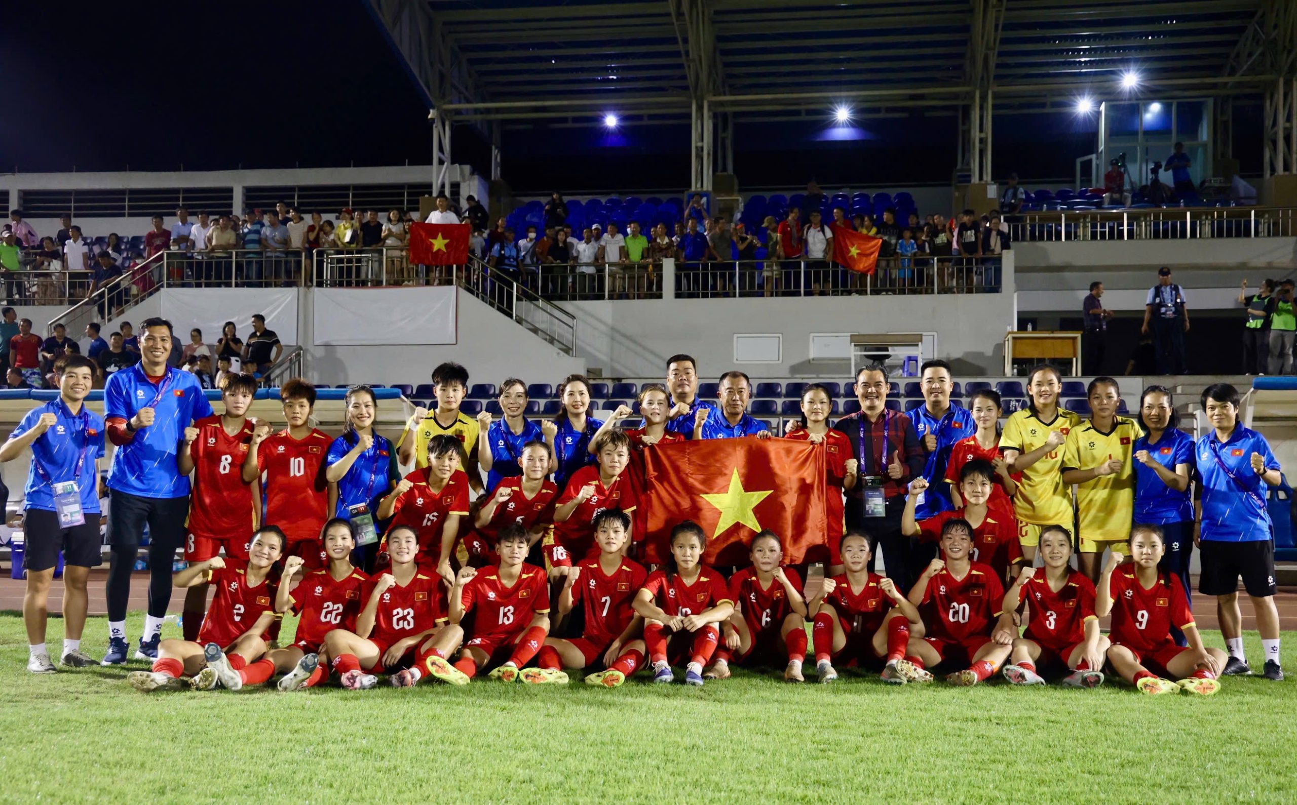 U17 nu Viet Nam gianh ve du giai U17 nu chau a