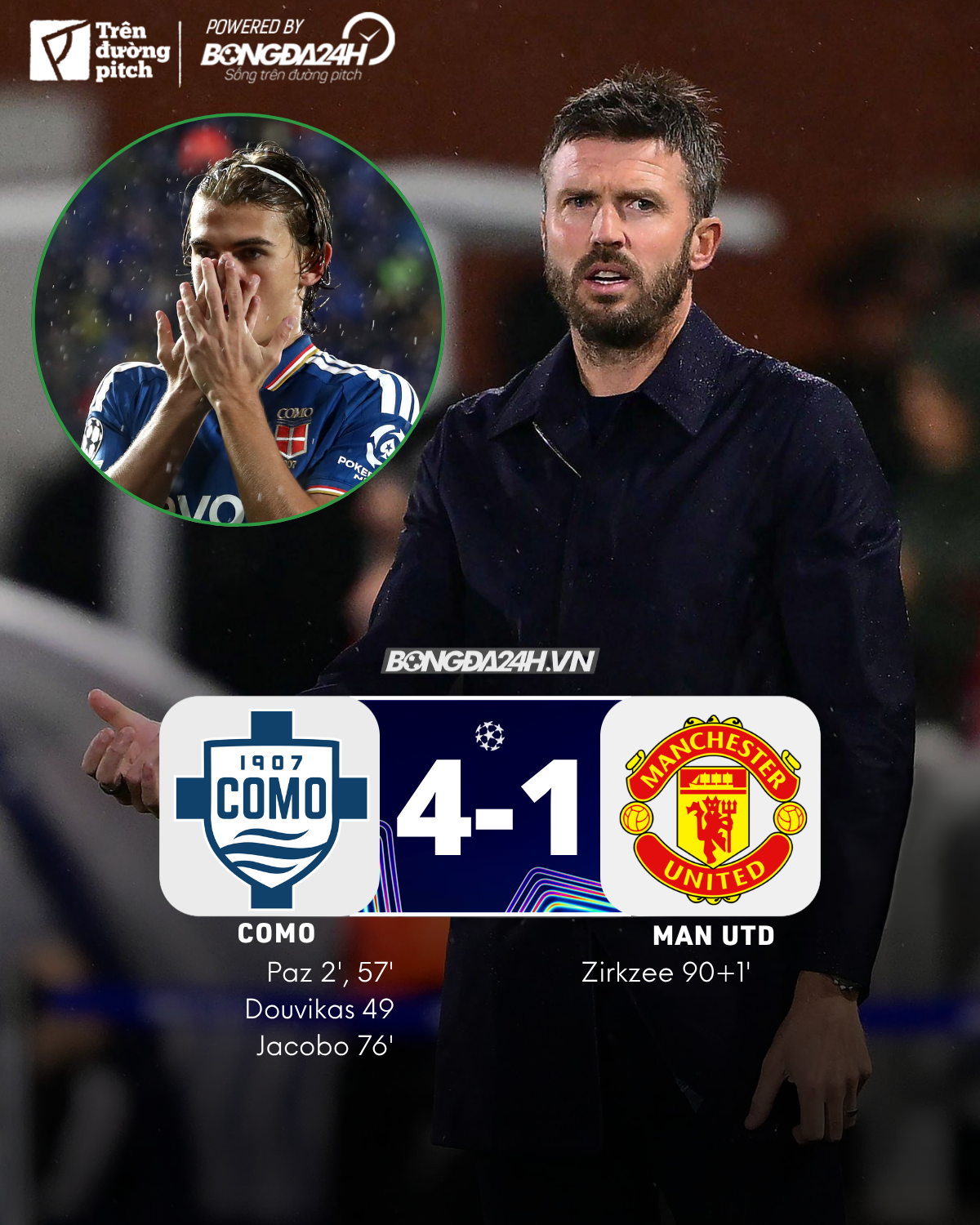 Man United thảm bại trước Como Lún sâu xuống bùn lầy 1