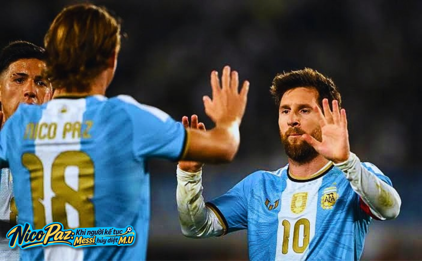Nico Paz Khi người kế tục Messi hủy diệt Man United 1
