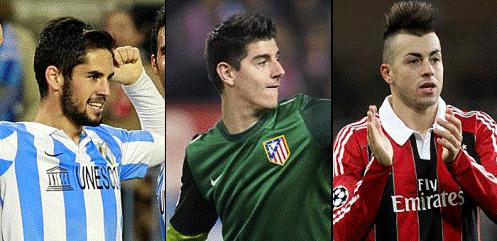 Isco, Courtois và El Shaarawy cạnh tranh giải thưởng Golden Boy