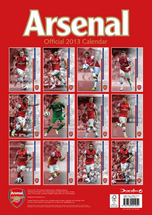 Theo Walcott vắng mặt trong bộ lịch 2013 của Arsenal: Dấu hiệu chia tay