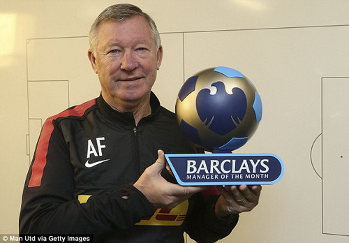 Sir Alex Ferguson đánh dấu cột mốc 26 bằng danh hiệu HLV xuất sắc nhất Premier League tháng 10