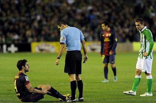 Fabregas ngồi ngoài 1 tháng vì chấn thương