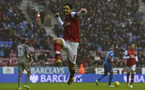 Arteta hạnh phúc với 3 điểm trước Wigan