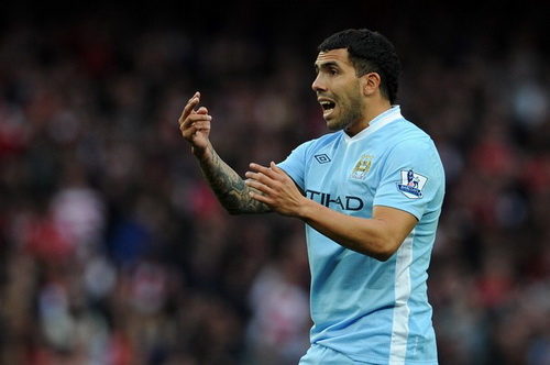 Man Utd = Man City +5: Do thiếu Tevez