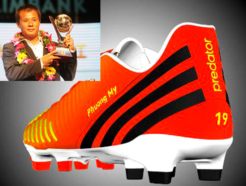 Thành Lương ghi tên con gái trên đôi giày độc