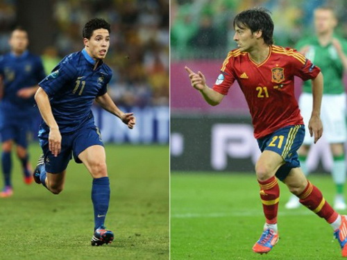 Nasri đối đầu Silva: Số 10 đá biên & đá biên thành số 10