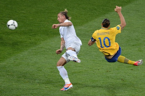 Zlatan Ibrahimovic - Chủ nhân Bàn thắng đẹp nhất vòng bảng Euro 2012