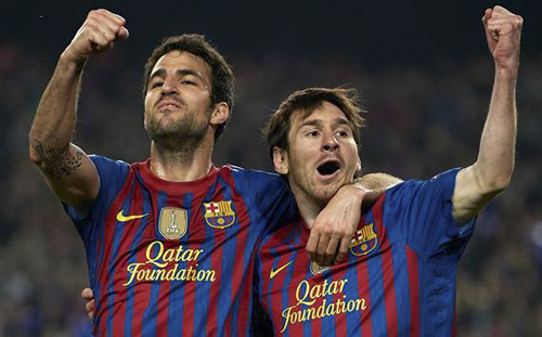 Vì lợi ích của Barca, Cesc Fabregas không ngại hi sinh vị trí cho Messi
