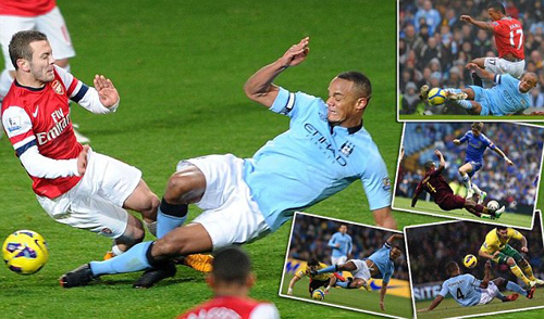 Không muốn bị thẻ đỏ, Kompany hãy thay đổi cách tắc bóng