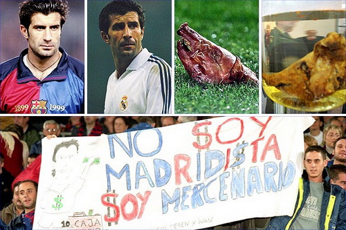 Lịch sử El Clasico: Luis Figo, cái đầu lợn và câu chuyện về kẻ phản bội