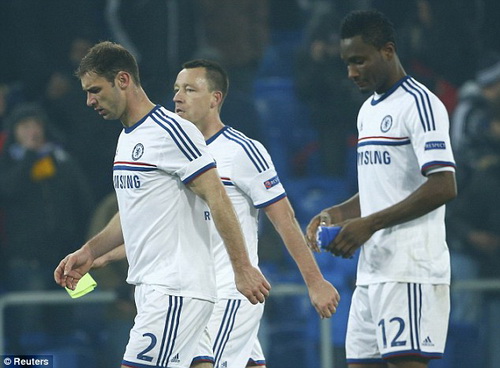 Tiếp tục ôm hận trước Basel, Chelsea cúi gầm mặt vượt qua vòng bảng